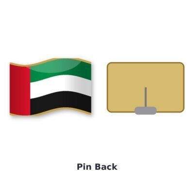 UAE flag pin with butterfly clutch pin back