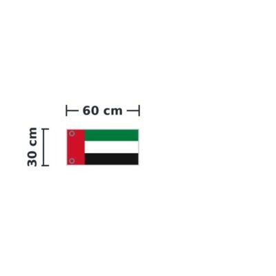 UAE flag size option with grommets