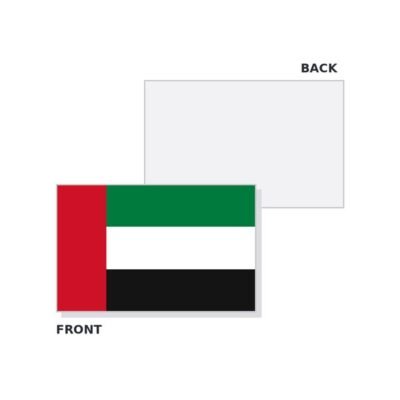 UAE flag printed on one side