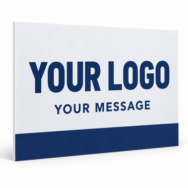 Custom yard sign printed on corrugated plastic, Dubai